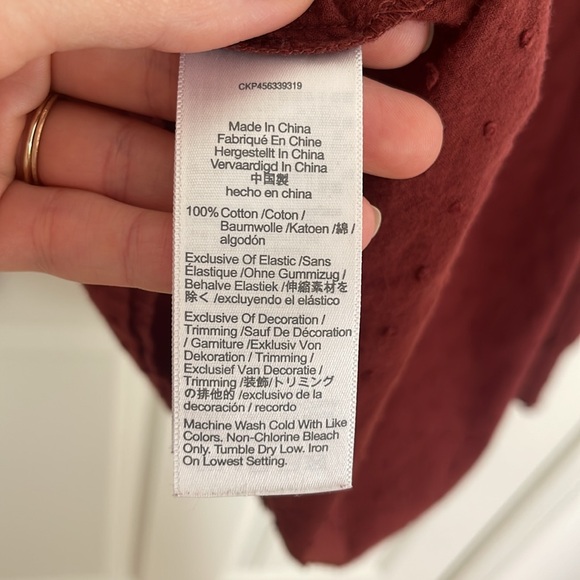 Madewell mock turtleneck top ✨ 100% cotton - Picture 7 of 7